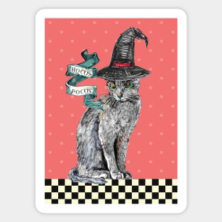 Hocus Pocus Cat Sticker